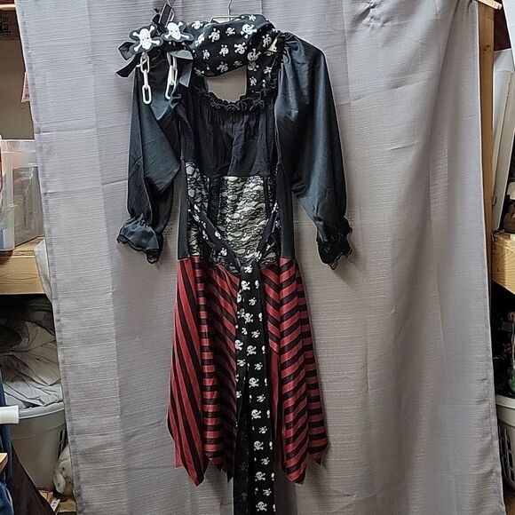 Rubies Pirate of the Seven Seas Pirate Wench Womens Costume Halloween Sz Large - Picture 2 of 9